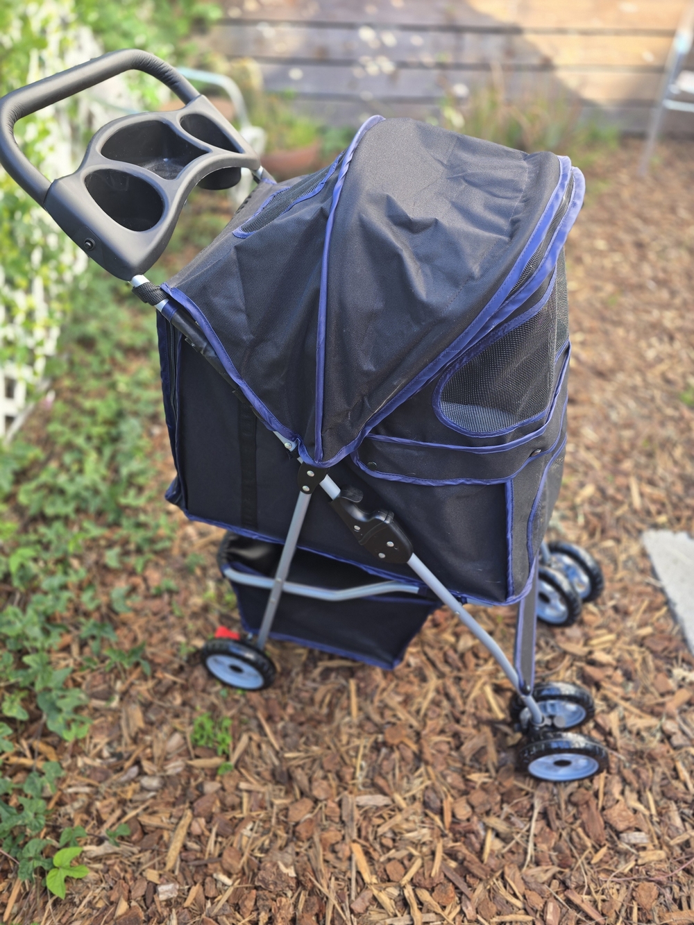 Pet Stroller 4 Wheels Dog Cat Stroller for Small Medium Dog Cats Carrier Jogger